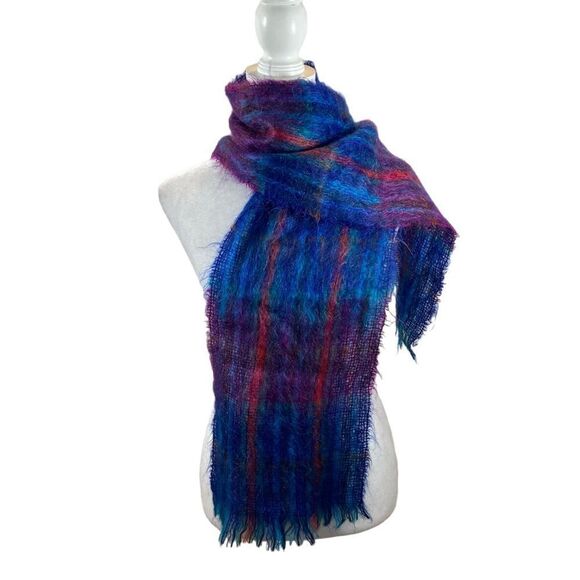 Ladies Royal ScotNeckwear Collection Wool and Mohair Jewel Toned Scarf - Picture 4 of 12